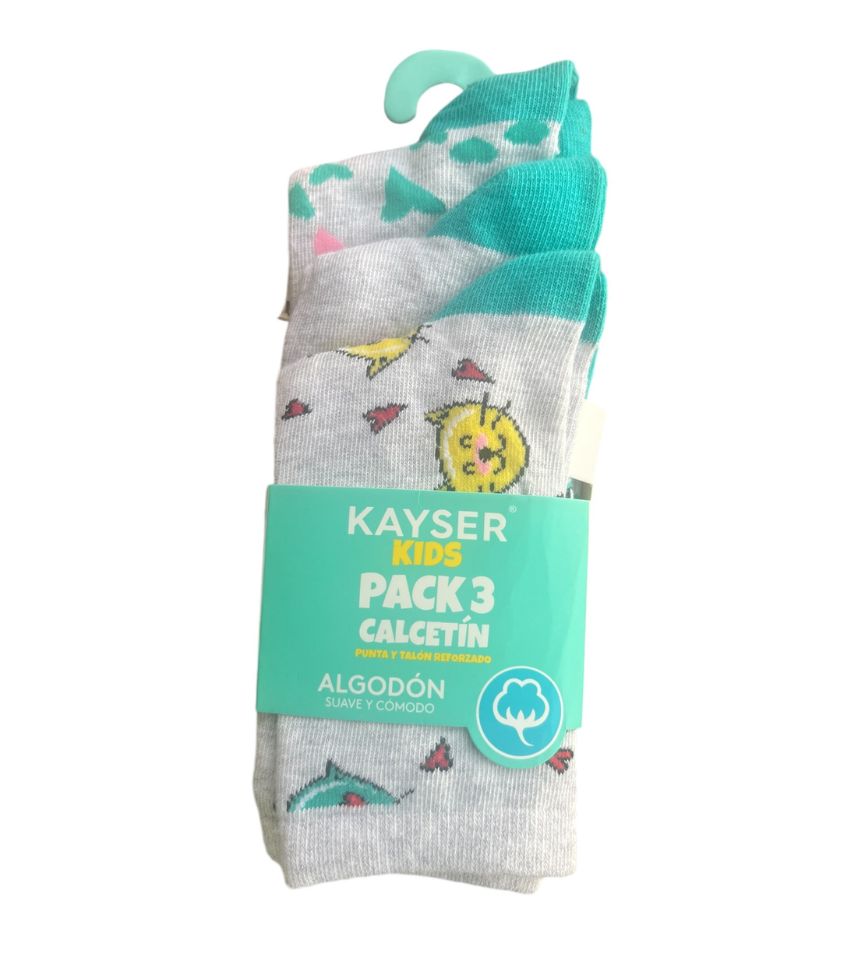 PACk3 CALCETIN KIDS ALGODON KAYSER