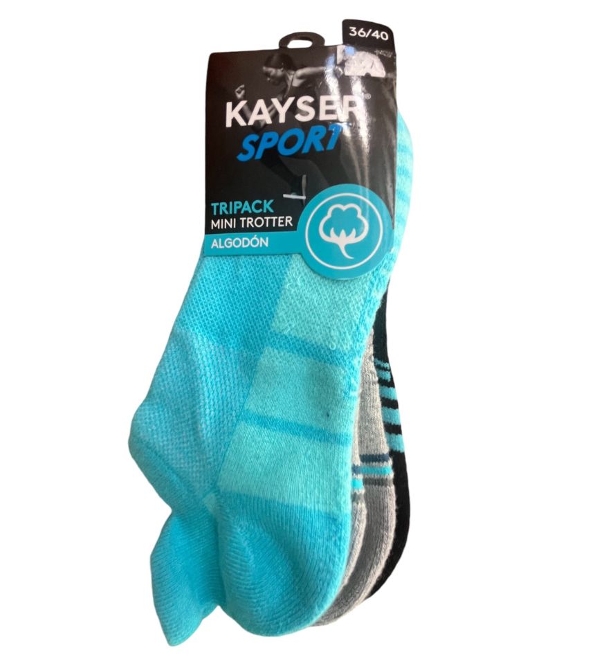 TRIPACK MINI TROTTER ALGODÓN KAYSER