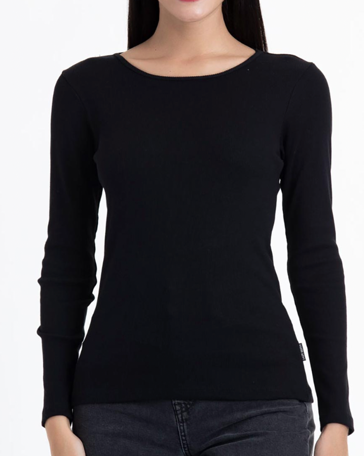 CAMISETA COTTON RIB MANGA LARGA LADY GENNY