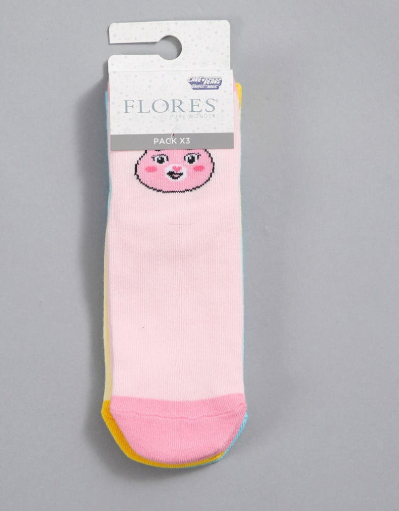 PACK3 CALCETINES CARIÑOSITOS KIDS FLORES