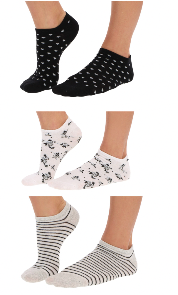 PACK 3 CALCETINES MUJER TOBILLO ALGODÓN CAFFARENA