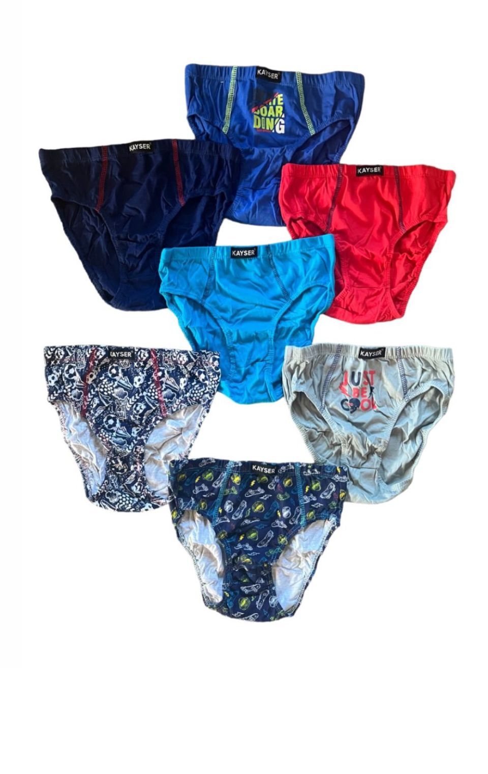 PACK 7 SLIP ALGODÓN NIÑOS KAYSER