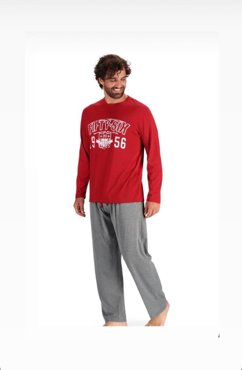 PIJAMA HOMBRE  ALGODÓN  MOTA